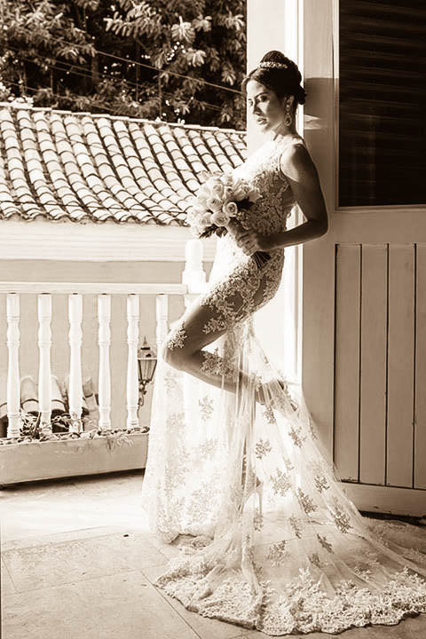 Vestido de novia - sepia