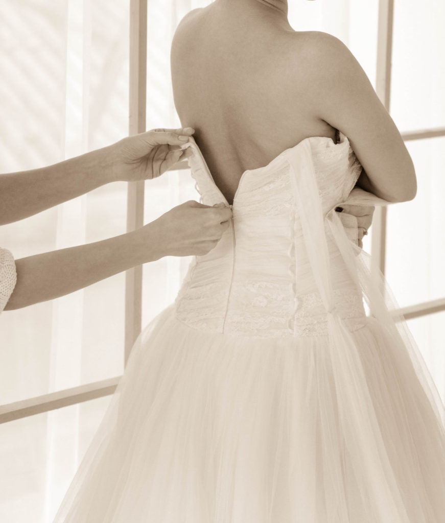 Vestido de novia - sepia