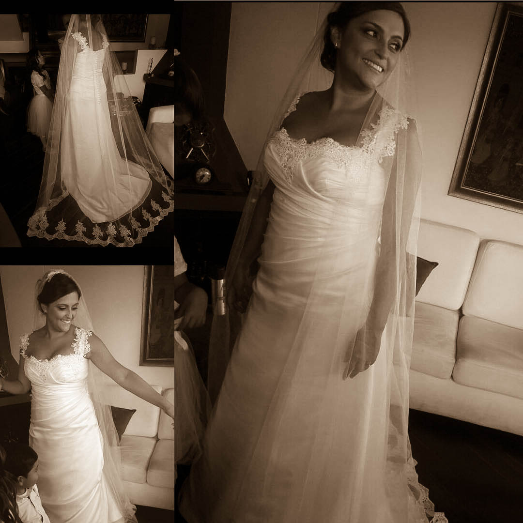 Vestido de novia - sepia
